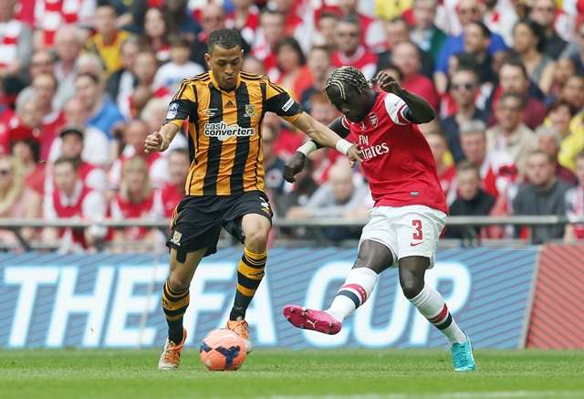 Big stage: Rosenior started for Hull in the FA Cup Final versus Arsenal (Photo by Action Images)