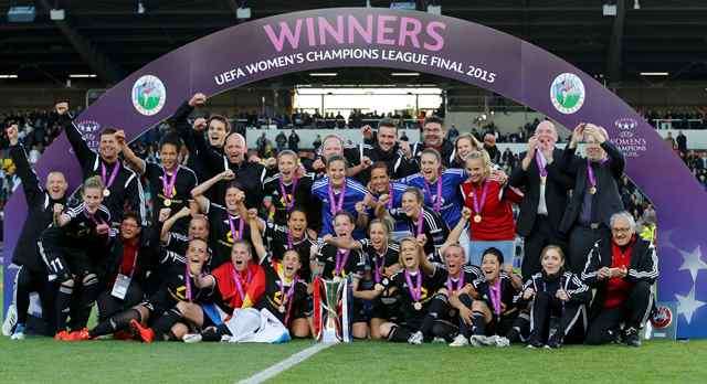 Greatest glory: Heroic Frankfurt celebrate winning the Champions League