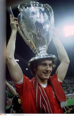 Hero: Trevor Francis shows off the European Cup
