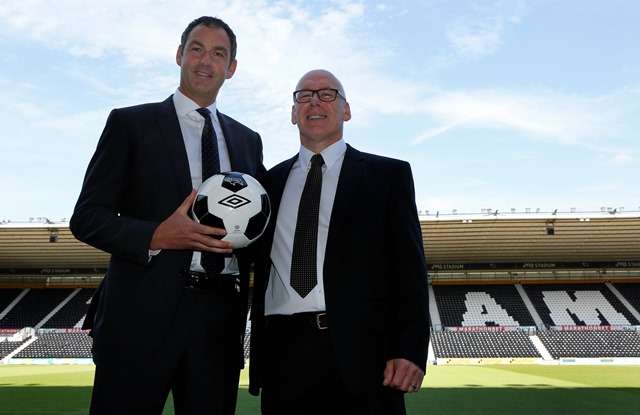 Ram raiders: Mel Morris with head coach Paul Clement (Action Images / Craig Brough)