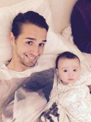 Double act: Chris Cohen and son Frankie