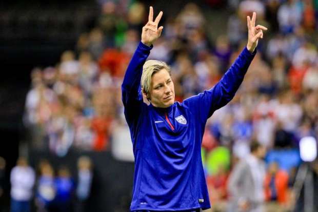 Dec 16, 2015; New Orleans, LA, USA; United States of America forward Abby Wambach (20) salutes fans as she walks off the field following her final appearance with the team following a game against the China PR in the final game of the World Cup Victory Tour that took place at the Mercedes-Benz Superdome. China PR defeated United States of America 1-0. Mandatory Credit: Derick E. Hingle-USA TODAY Sports / Reuters Picture Supplied by Action Images