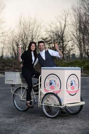 New venture: Rory Fallon and wife Carly have gone into business selling ice cream (photo by Barnsley Chronicle & JMP)