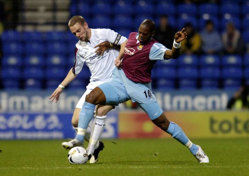 Through the ranks: A 23-year-old Kevin Nolan in action for Bolton at the Reebok Stadium (photo by Action Images)