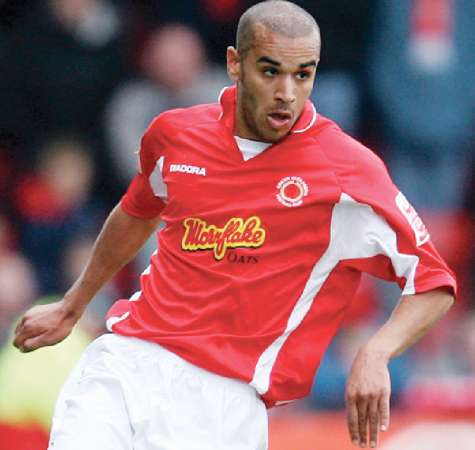 Paul Bignot in action for first club Crewe