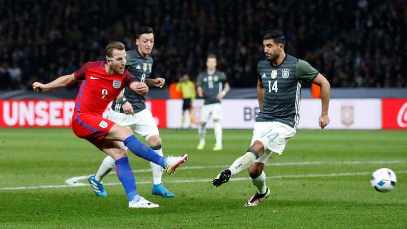 England expects: Harry Kane scores the first goal for England against Germany (Action Images via Reuters / Carl Recine)