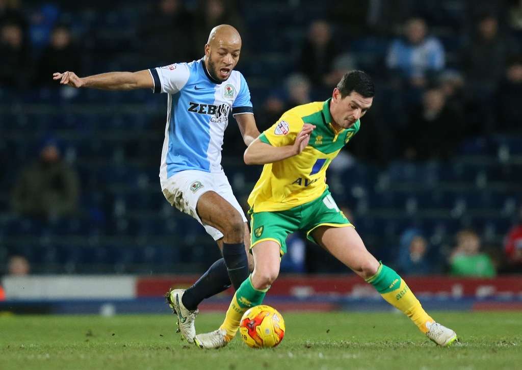 You got a friend in me: Alex Baptiste in action for Blackburn, where Gary Bowyer was his manager (Photo by Action Images)