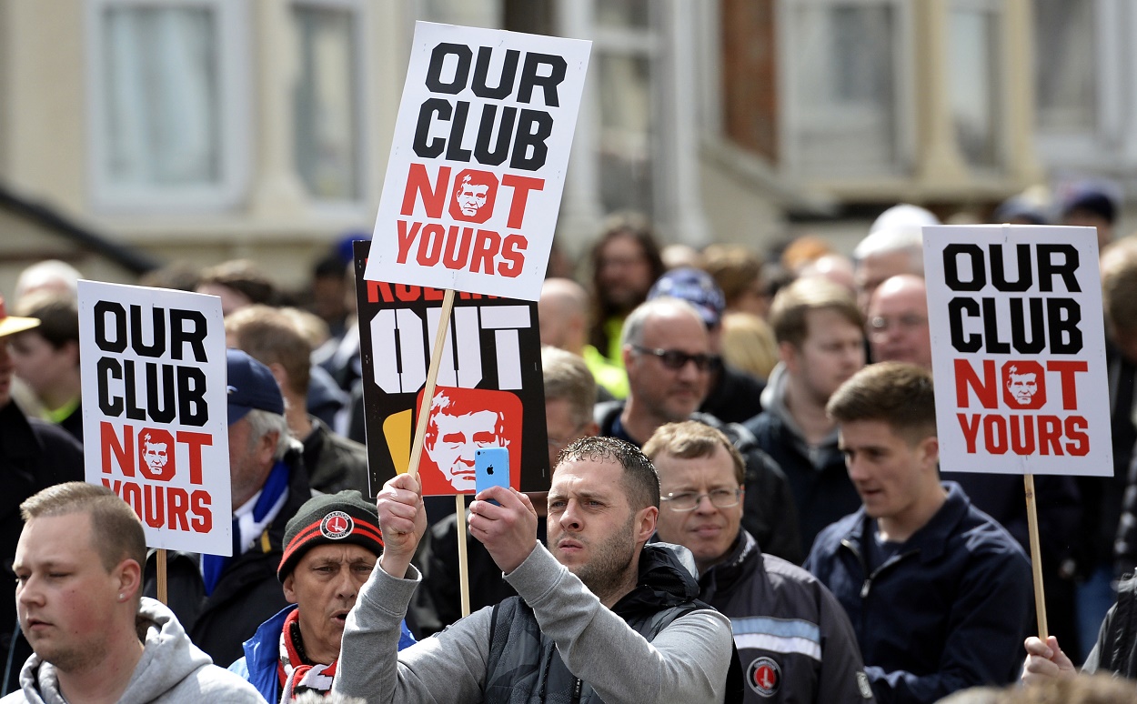 Unrest: You'll need to get the fans on your side at Charlton (Picture: Action Images)