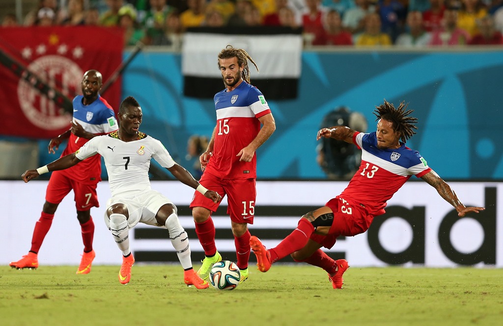 Nation's call: Atsu in action at the 2014 World Cup for Ghana (Photo: Action Images)