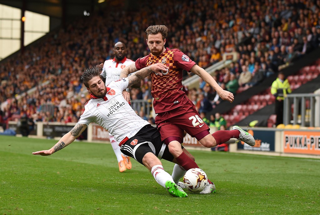 OUT OF FAVOUR: Anderson only played three times for the Bantams under current boss Stuart McCall (Picture: Action Images)