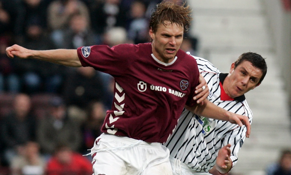 Throwback: Hearts' Robbie Neilson and Dunfermline Gary Mason in action back in 2005 