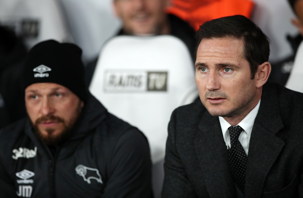 Derby County boss Frank Lampard