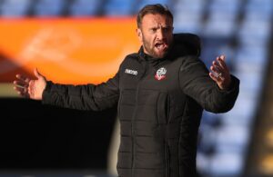 Bolton Wanderers manager Ian Evatt