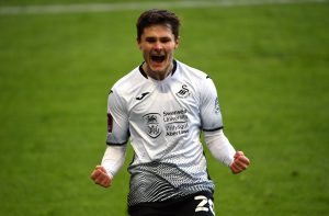 Swansea City midfielder Liam Cullen