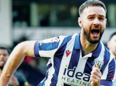 West Brom’s Adam Armstrong enjoys his winner PICTURE: Malcolm Couzens