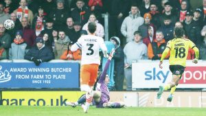 Burton Albion need more goals from Rumarn Burrell if they are to stage a great escape in League One PICTURE: Alamy