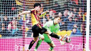 Calum Kavanagh scored the opening goal Bradford City in a 4-1 home win against Colchester City PICTURE: Alamy