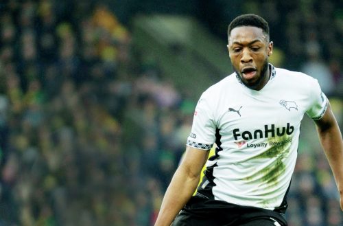 NON-STOP: Ebou Adams gives his all in the Derby cause PICTURE: Alamy