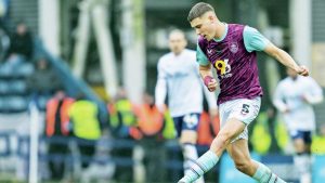 CLASS ACT: Maxime Esteve has shone in the Clarets’ backline this season PICTURE: Alamy