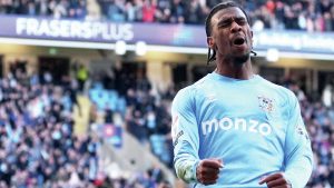 WHAT A FEELING: Coventry’s Haji Wright savours his hat-trick against the Black Cats PICTURE: Alamy