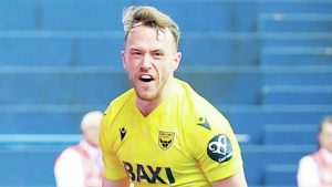 SUPER SAM: Sam Long savours his winner for the U’s PICTURES: PSI/Ian Lyall