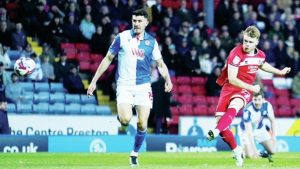 CLINICAL: Middlesbrough’s Tommy Conway scores PICTURE: Alamy
