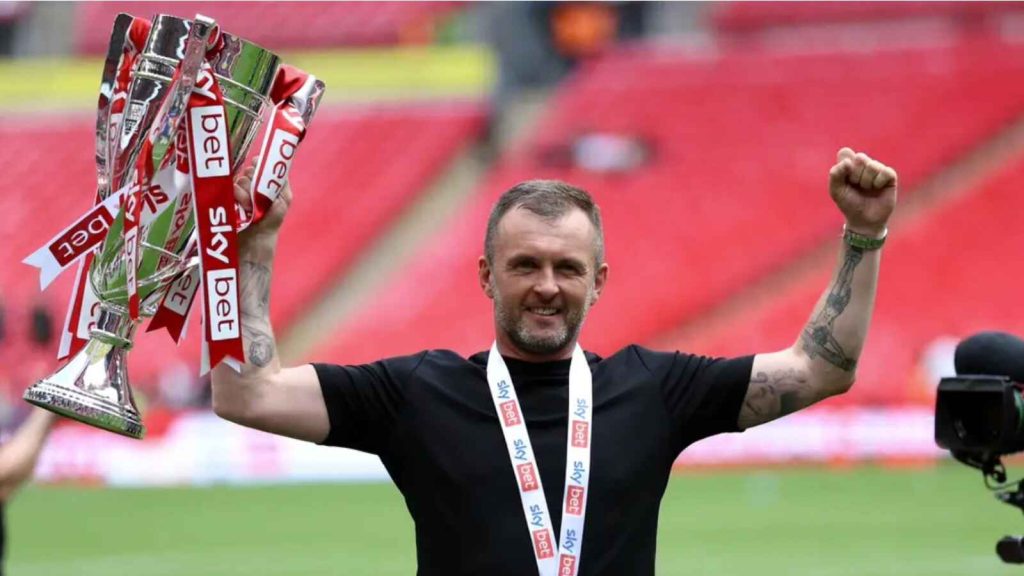 Nathan Jones has guided Charlton into the Championship (Nigel French/PA)