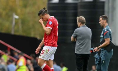 Wrexham midfielder George Dobson (left) and manager Phil Parkinson reacted after the 2-2 draw against Sheffield Wednesday (Cody Froggatt/PA)