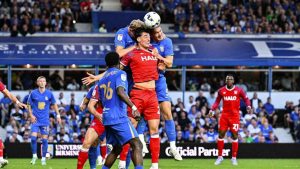 OUCH: Ipswich’s Jacob Greaves is outnumbered PICTURE: Alamy