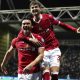 Kieffer Moore, left, was Wrexham’s match-winner (Nick Potts/PA)