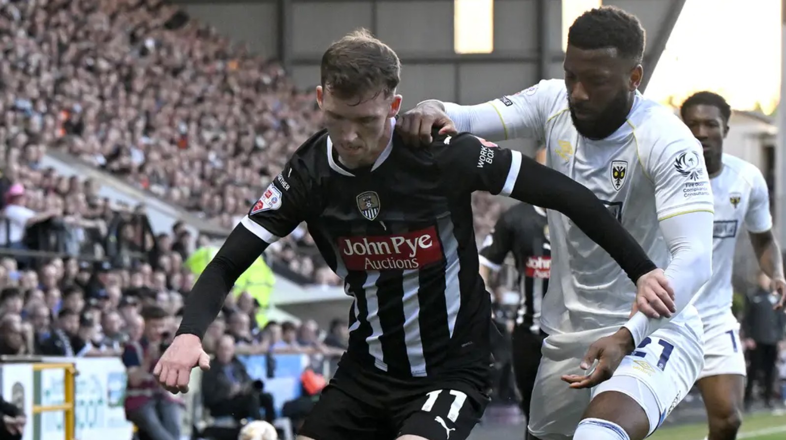 Conor Grant (left) completed the scoring for Notts County (Cody Froggatt/PA)