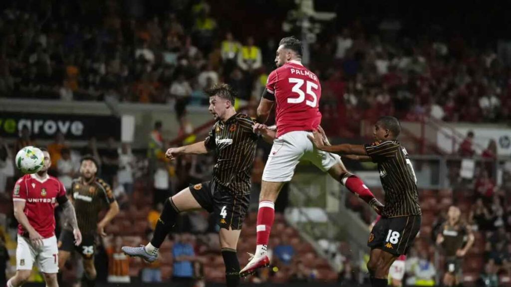 Ollie Palmer heads home the equaliser (Nick Potts/PA)