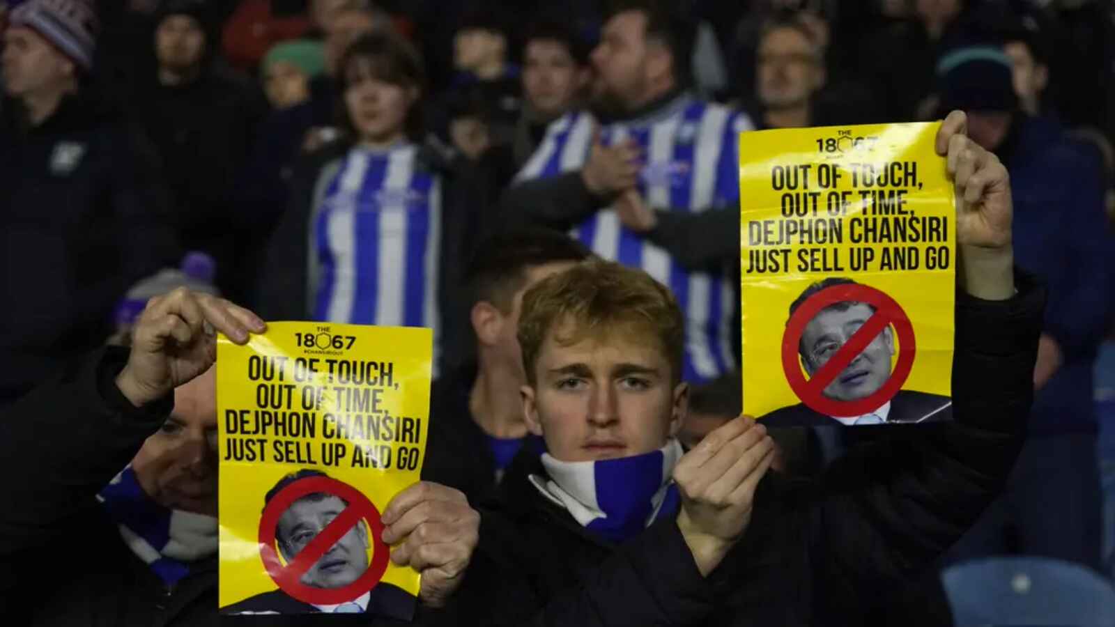 Sheffield Wednesday owner Dejphon Chansiri is under increasing pressure from fans (Nick Potts/PA)