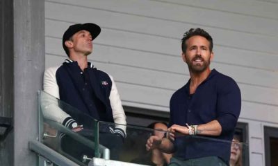 Wrexham’s celebrity owners Rob McElhenney (left) and Ryan Reynolds were not at Southampton on Saturday to see the Welsh club make their Championship bow (Martin Rickett/PA)