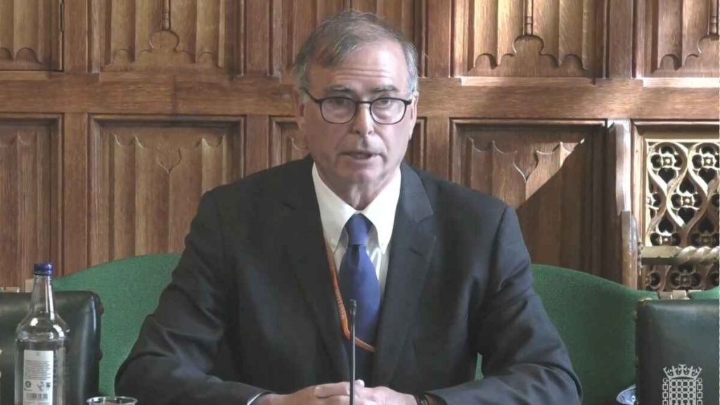 
David Kogan pictured at a Culture, Media and Sport committee hearing
