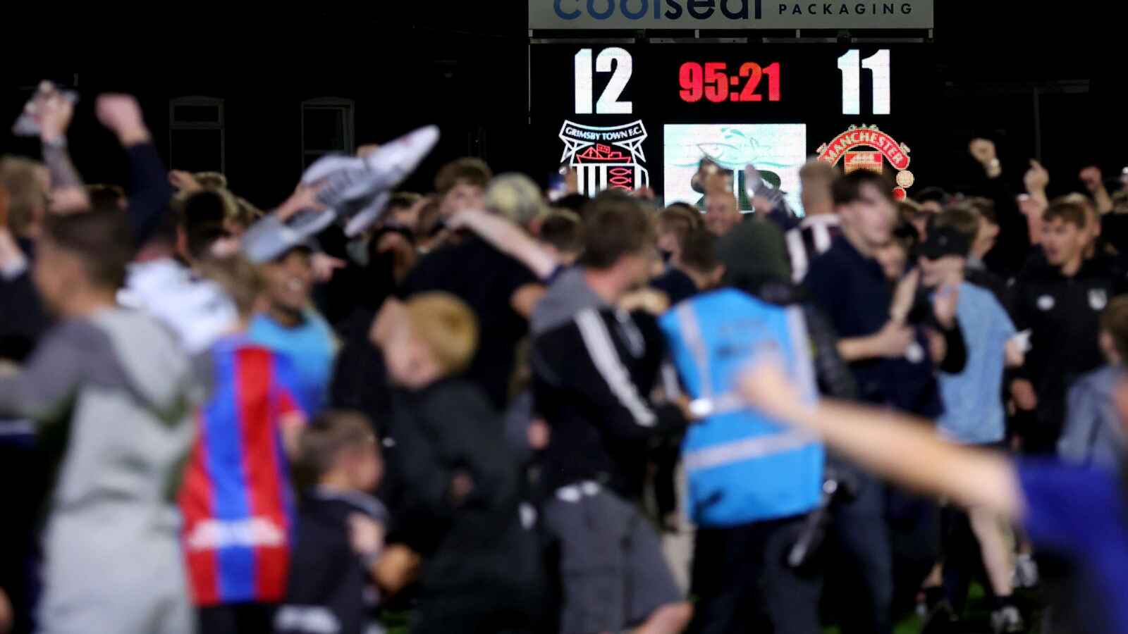 Grimsby have been fined after fielding an ineligible player in their Carabao Cup victory over Manchester United last week