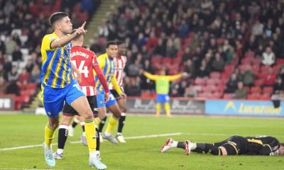 Southampton’s Ross Stewart (left) celebrates