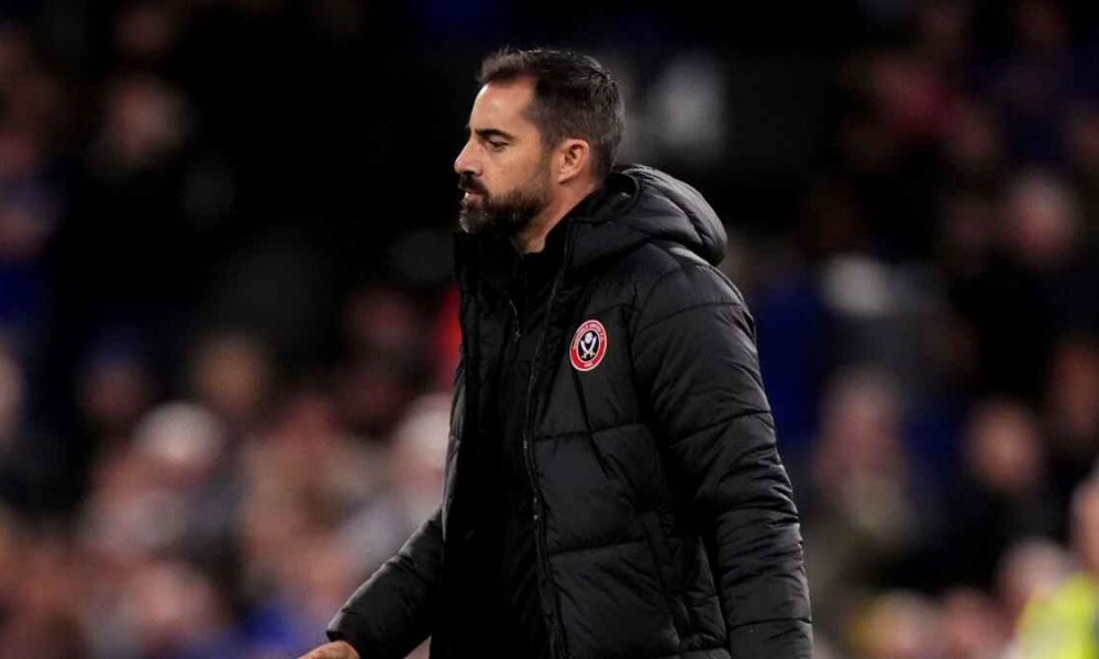 Ruben Selles dejected at the final whistle