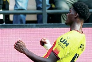 Vivaldo Semedo savours his winner for Watford