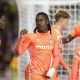 Brandon Thomas-Asante celebrates scoring against Portsmouth in midweek