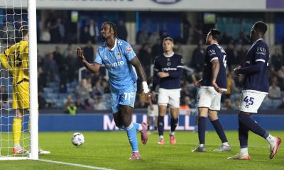 Haji Wright celebrates
