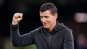 Watford manager Javi Gracia celebrates after the win over West Brom