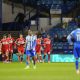 Morgan Whittaker celebrates scoring