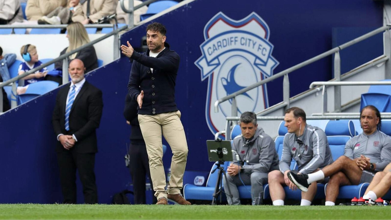 Omer Riza as manager of Cardiff City