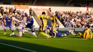 Port Vale’s Devante Cole nets the equaliser