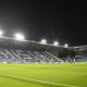 General view of Hillsborough during a Sheffield Wednesday v Leeds match, with the name 'Chansiri' spelled out in the empty seats