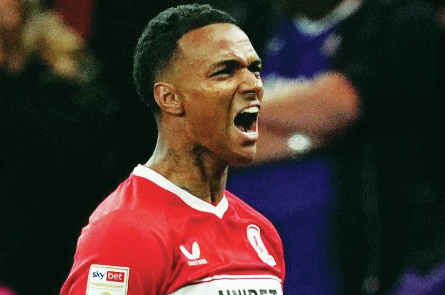 Middlesbrough’s Morgan Whittaker celebrates doubling his side’s lead