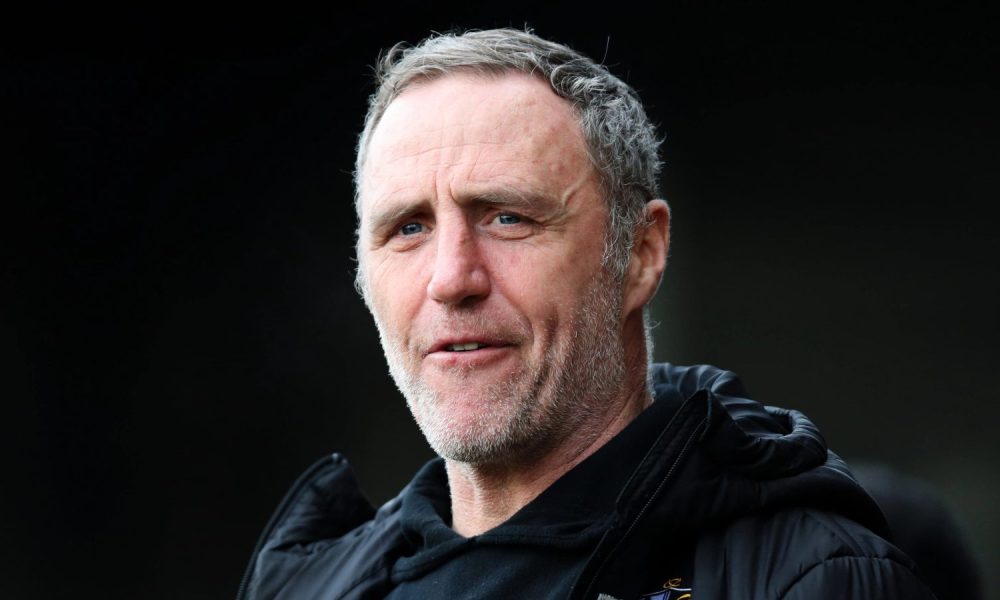 Andy Crosby on the touchline