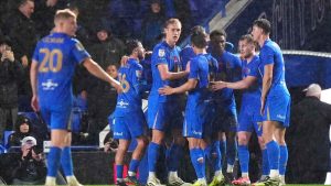 Birmingham City players celebrate