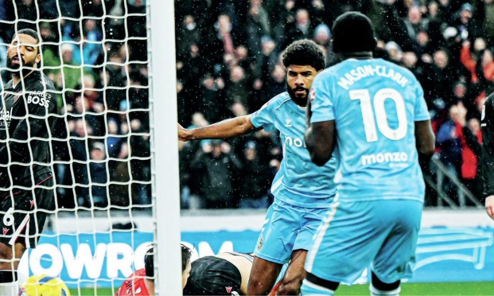 Ellis Simms scores Coventry City’s second